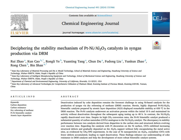ALD技术助力：解密Pt-Ni催化剂DRM积碳之谜